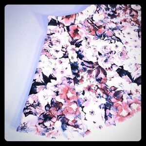 Bethany Mota Floral Circle Mini Skirt size M